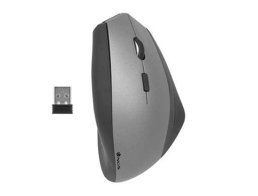 [EVOZEN] RATON NGS EVO ZEN OPTICO ERGONOMICO 800/1200/1600 DPI INALAMBRICO 5 BOTONES RECEPTOR USB 2,4 GHZ COLOR