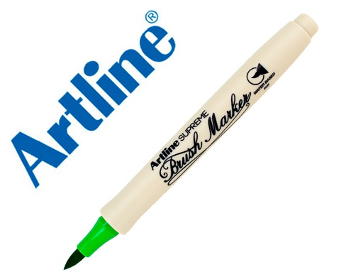 [EPFS F VC] ROTULADOR ARTLINE SUPREME BRUSH EPFS PINTURA BASE DE AGUA PUNTA TIPO PINCEL TRAZO FINO VERDE CLARO