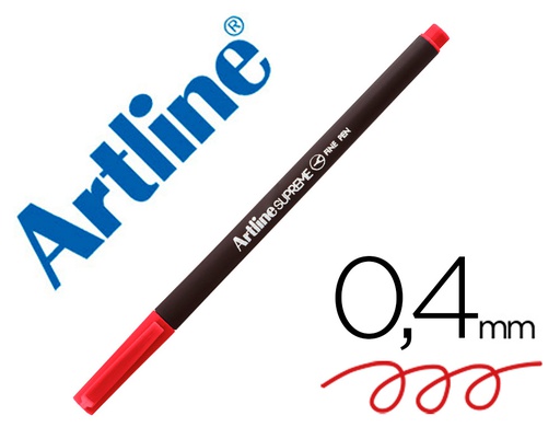 [EPFS200 R] ROTULADOR ARTLINE SUPREME EPFS200 FINE LINER PUNTA DE FIBRA ROJO 0,4 MM