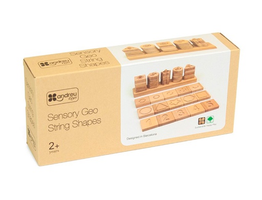 [16123] JUEGO DIDACTICO ANDREUTOYS FORMAS GEOMETRICAS SENSORIALES MADERA
