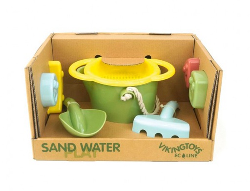 [20-82041] SET DE PLAYA VIKINGTOYS ECOLINE ECOLOGICO Y RECICLABLE 7 PIEZAS