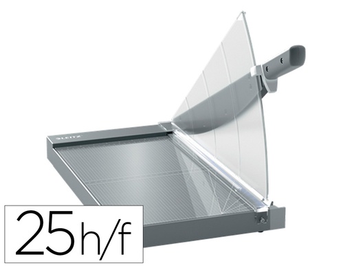 [90240000] CIZALLA DE PALANCA LEITZ PRECISION OFFICE PRO A3 BASE CRISTAL LONGITUD CORTE 457 MM CAPACIDAD DE CORTE 25 HOJAS