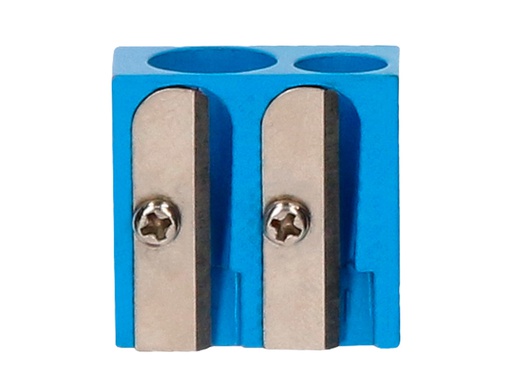 [SA18] SACAPUNTAS LIDERPAPEL METALICO CUÑA 2 USOS COLOR AZUL