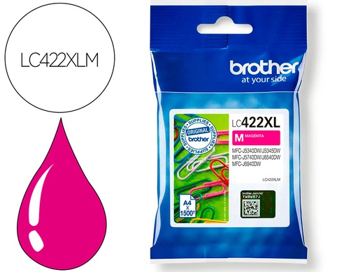 [LC422XLM] INK-JET BROTHER LC-422XLM MAGENTA MFC-J5340DW / MFC-J5740DW / MFC-J6540DW / MFC-J6940DW 1500 PAGINAS