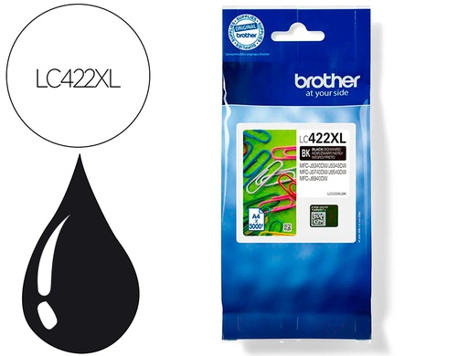 [LC422XLBK] INK-JET BROTHER LC-422XLBK NEGRO MFC-J5340DW / MFC-J5740DW / MFC-J6540DW / MFC-J6940DW 3000 PAGINAS