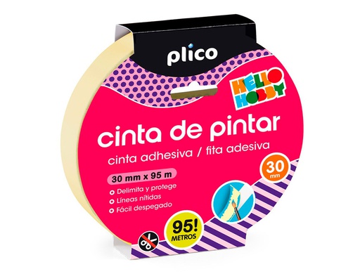 [13329] CINTA ADHESIVA PLICO PARA PINTOR 95 MT X 30 MM