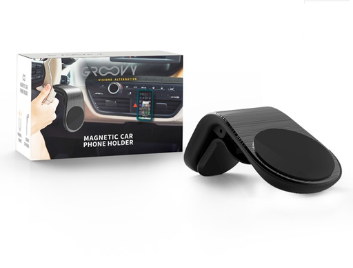 [GR-AVP-MGN] SOPORTE PARA MOVIL GROOVY COCHE UNIVERSAL MAGNETICO COLOR GRIS OSCURO