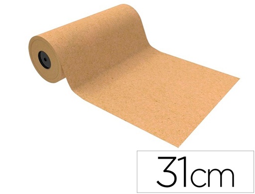 [91105010] PAPEL DE REGALO BASIKA KRAFT LISO NATURAL ANCHO 31 CM LONGITUD 80 M