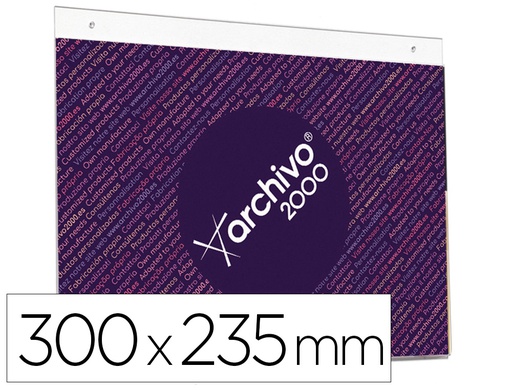 [10804 CS TP] EXPOSITOR MURAL ARCHIVO 2000 CON TALADROS ULTRA TRANSPARENTE DIN A4 HORIZONTAL 300X235 MM