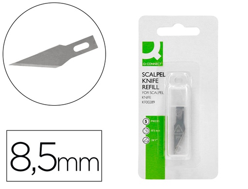 [KF16824] REPUESTO BISTURI Q-CONNECT PARA MODELO KF00289 BLISTER 5 UNIDADES