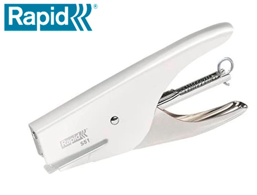 [10538702] GRAPADORA RAPID DE TENAZA S51 METALICA CAPACIDAD DE GRAPADO 15 HOJAS USA GRAPAS 21/4 CROMADA