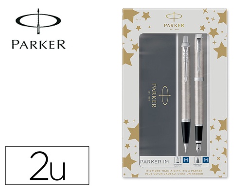[2183058] JUEGO PARKER IM ESSENTIAL ACERO CT BOLIGRAFO + PLUMA