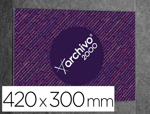 [6157A CS TP] EXPOSITOR MURAL ARCHIVO 2000 PREMIUM DE PARED CON ADHESIVO POLIESTIRENO TRANSPARENTE DIN A3 HORIZONTAL 420X300 MM