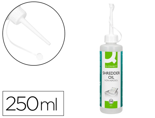 [KF03685] ACEITE LUBRICANTE Q-CONNECT PARA DESTRUCTORA DE DOCUMENTOS BOTE DE 250 ML