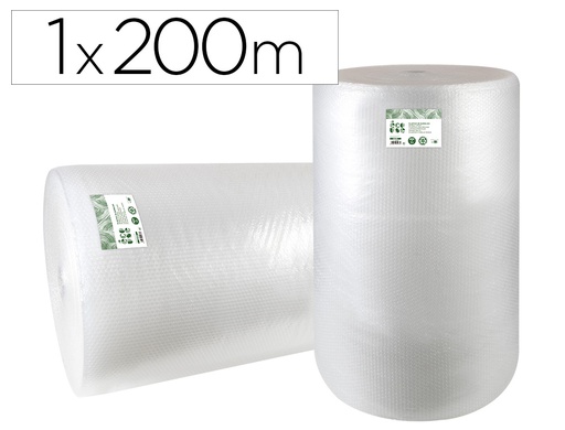 [BU26] PLASTICO BURBUJA LIDERPAPEL ECOUSE 1X200M 30% DE PLASTICO RECICLADO