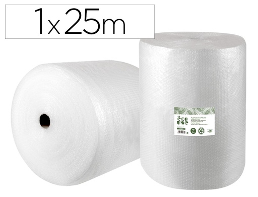 [BU24] PLASTICO BURBUJA LIDERPAPEL ECOUSE 1X25M 30% DE PLASTICO RECICLADO