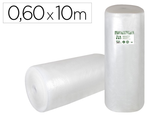 [BU22] PLASTICO BURBUJA LIDERPAPEL ECOUSE 0.60X10M 30% DE PLASTICO RECICLADO