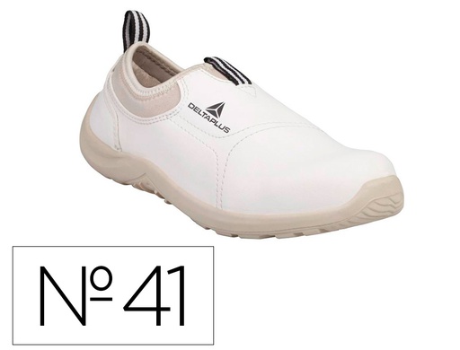 [MIAMIS2BC41] ZAPATOS DE SEGURIDAD DELTAPLUS MICROFIBRA PU SUELA PU MONO-DENSIDAD COLOR BLANCO TALLA 41