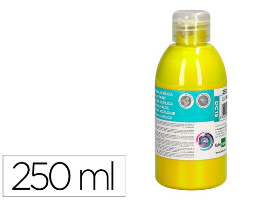 [DC15] PINTURA ACRILICA LIDERPAPEL BOTE DE 250 ML AMARILLO