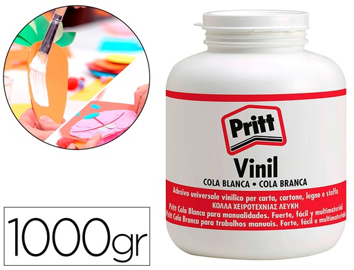 [1869962] PEGAMENTO COLA VINILICA PRITT BLANCA BOTE DE 1000 GR
