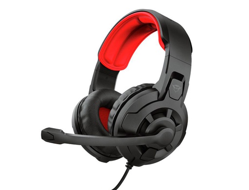 [24076] AURICULAR TRUST RADIO GXT411 GAMING CON MICROFONO AJUSTABLE LONGITUD CABLE 1 MT COLOR NEGRO