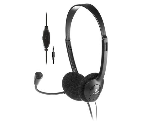 [MS103PRO] AURICULAR NGS MS 103 PRO MICROFONO Y CONTROL DE VOLUMEN DIADEMA AJUSTABLE JACK 3,5 MM LONGITUD CABLE