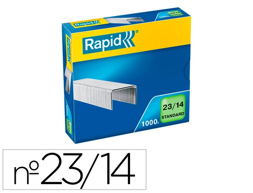 [24869500] GRAPAS RAPID 23/14 MM GALVANIZADA CAJA DE 1000 UNIDADES