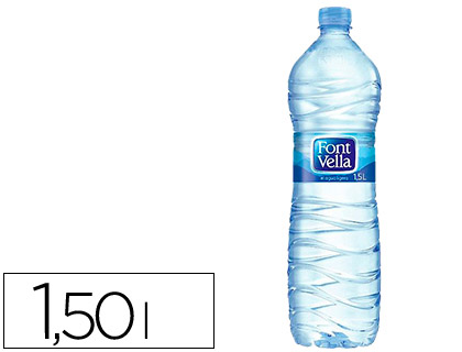 [FV1.5L] AGUA MINERAL NATURAL FONT VELLA BOTELLA SANT HILARI 1,5 L