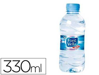 [FV0.33L] AGUA MINERAL NATURAL FONT VELLA BOTELLA SANT HILARI 330 ML