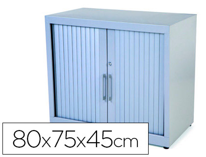 [1500AC00] ARMARIO METALICO ROCADA DOS PUERTAS TIPO PERSIANA INCLUYE UNA BALDA SERIE STORE 80X70X45 CM ACABADO AC00