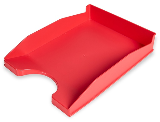 [KF04190] BANDEJA SOBREMESA PLASTICO Q-CONNECT ROJO OPACO 240X70X340 MM
