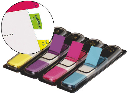 [70071353588 (683-4AB)] BANDERITAS SEPARADORAS 683-4AB DISPENSADOR 4 COLORES BRILLANTES