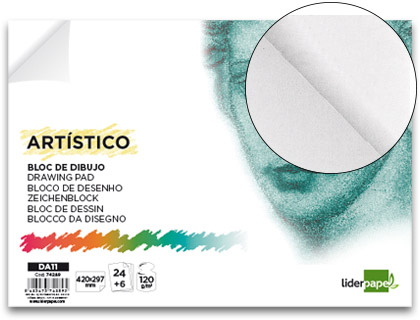 [DA11] BLOC DIBUJO LIDERPAPEL ARTISTICO ENCOLADO 297X420 MM 30 HOJAS 120G/M2 SIN RECUADRO