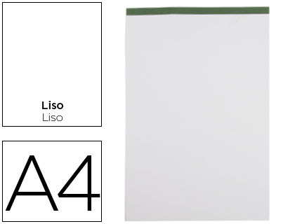 [BN22] BLOC NOTAS LIDERPAPEL LISO A4 80 HOJAS 60 G/M2 PERFORADO SIN TAPA