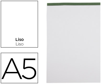 [BN20] BLOC NOTAS LIDERPAPEL LISO A5 80 HOJAS 60 G/M2 PERFORADO SIN TAPA