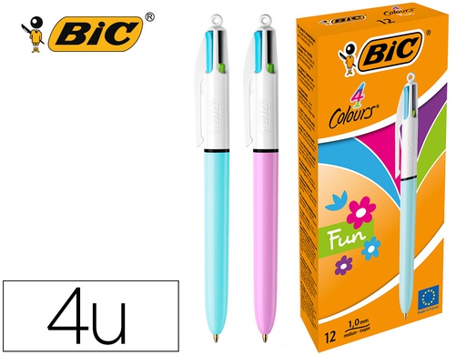 [982870] BOLIGRAFO BIC CUATRO COLORES PASTEL EDICION LIMITADA