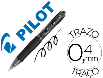 [NG2PN] BOLIGRAFO PILOT G-2 PIXIE NEGRO TINTA GEL RETRACTIL SUJECION DE CAUCHO