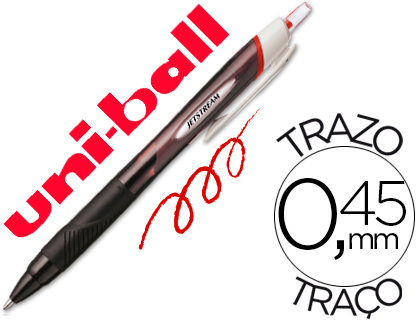 [315077000] BOLIGRAFO UNI-BALL JET STREAM SPORT SXN-150E TINTA HIBRIDA ROJO