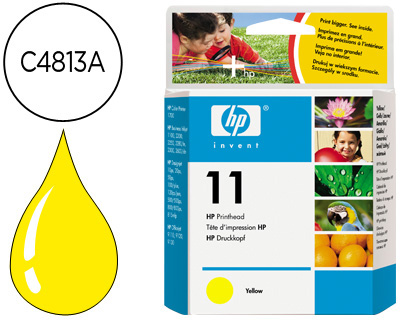 [C4813A] CABEZAL DE IMPRESION HP 70 100+5 800 SER BUSI 100 2200 2300 2600 2800 CP1700 OJ9100 K850 N.11 AMARILLO