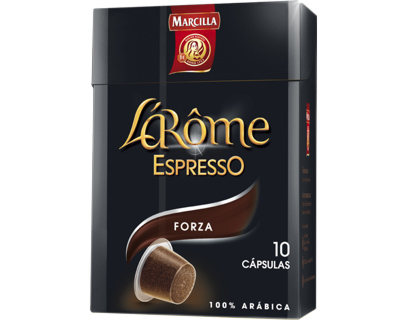 [67061] CAFE L'OR ESPRESSO FORZA FUERZA 9 CAJA DE 10 UNIDADES COMPATIBLE CON NESPRESSO