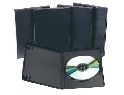 [KF02211] CAJA DVD Q-CONNECT -CON INTERIOR NEGRO -PACK DE 5 UNIDADES