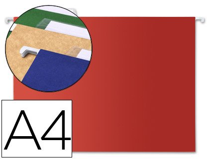 [SF06] CARPETA COLGANTE LIDERPAPEL A4 ROJA
