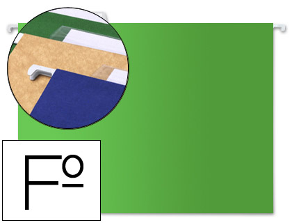 [SF11] CARPETA COLGANTE LIDERPAPEL FOLIO VERDE