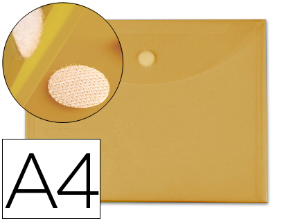 [BY09] CARPETA LIDERPAPEL DOSSIER A4 CIERRE DE VELCRO AMARILLA