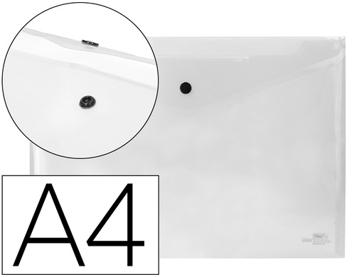[DS17] CARPETA LIDERPAPEL DOSSIER BROCHE 34044 POLIPROPILENO DIN A4 INCOLORA 50 HOJAS