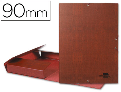 [PY92] CARPETA PROYECTOS LIDERPAPEL FOLIO LOMO 90MM CARTON FORRADO CUERO