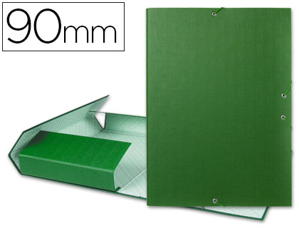 [PY95] CARPETA PROYECTOS LIDERPAPEL FOLIO LOMO 90MM CARTON FORRADO VERDE