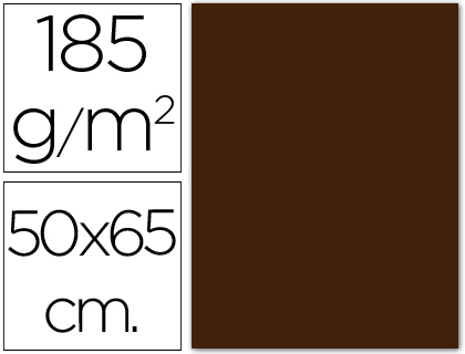 [C200040242] CARTULINA CANSON 50X65 34 MARRON CHOCOLATE CM 185 GR -UNIDAD-