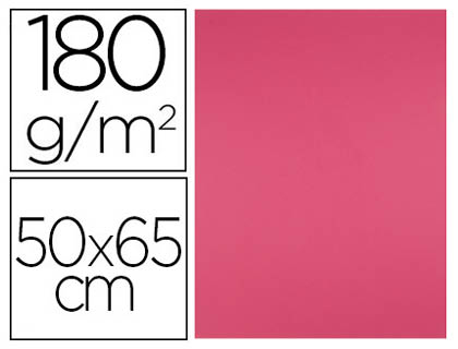 [CX63] CARTULINA LIDERPAPEL 50X65 CM 180G/M2 FUCSIA PAQUETE DE 25 HOJAS