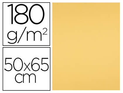 [CT40] CARTULINA LIDERPAPEL 50X65 CM 180 GR ORO UNIDAD